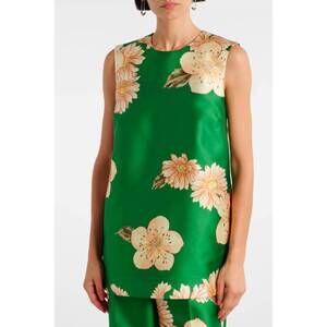 NEW ALEMAIS sleeveless shift top in sage green